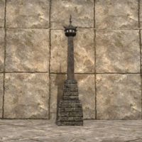 Столб с фонарём дома Индорил (каменный)
