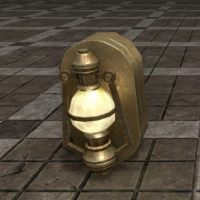 Двемерский фонарь (отполированный, настенный)