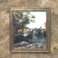 Картина «Вниз по реке» (в серебряной раме)