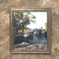 Картина «Вниз по реке» (в серебряной раме)