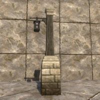 Имперский столб с фонарём (каменный)