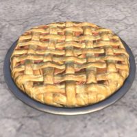 Яблочный пирог (открытый, с «решёткой»)